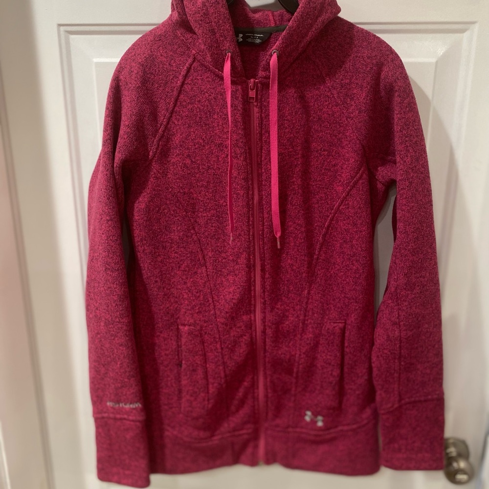Under Armour Pink Textured Hoodie